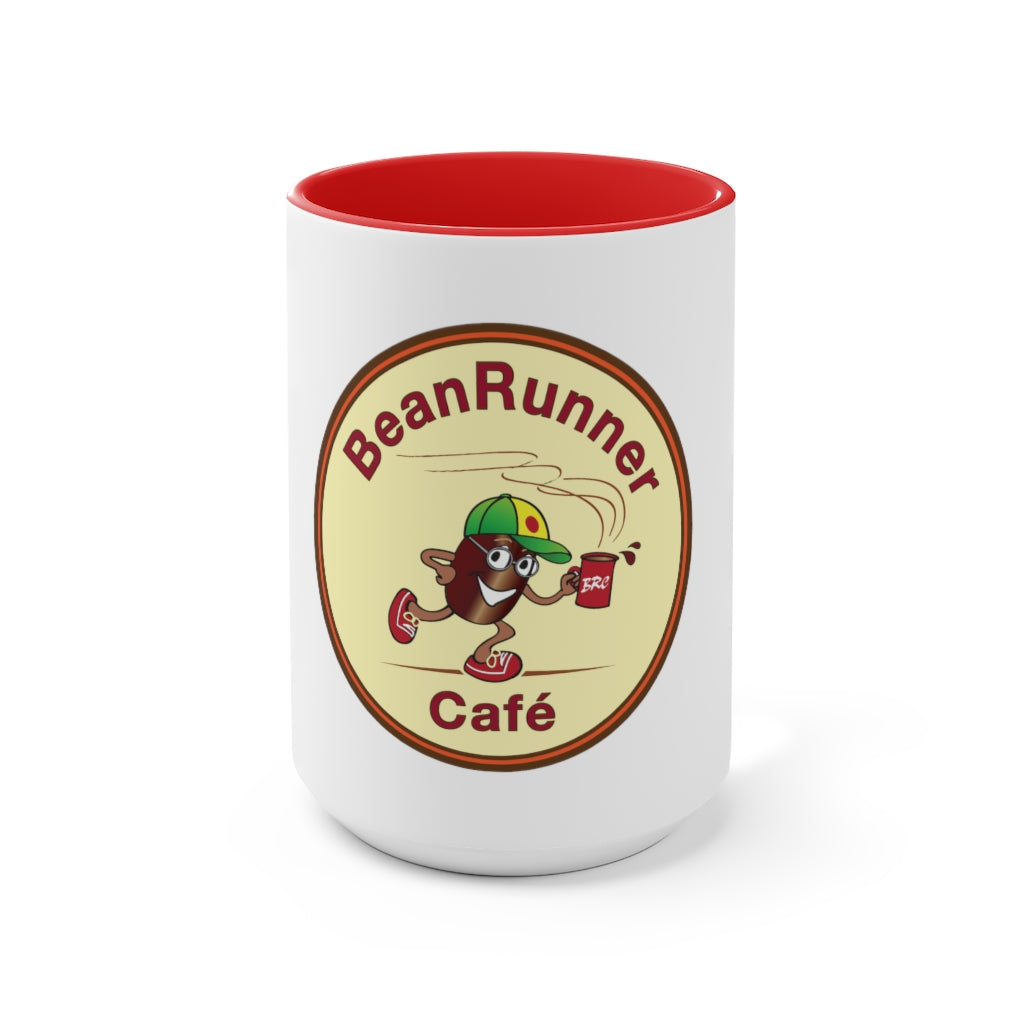 The BeanRunner Cafe Logo Accent Mug