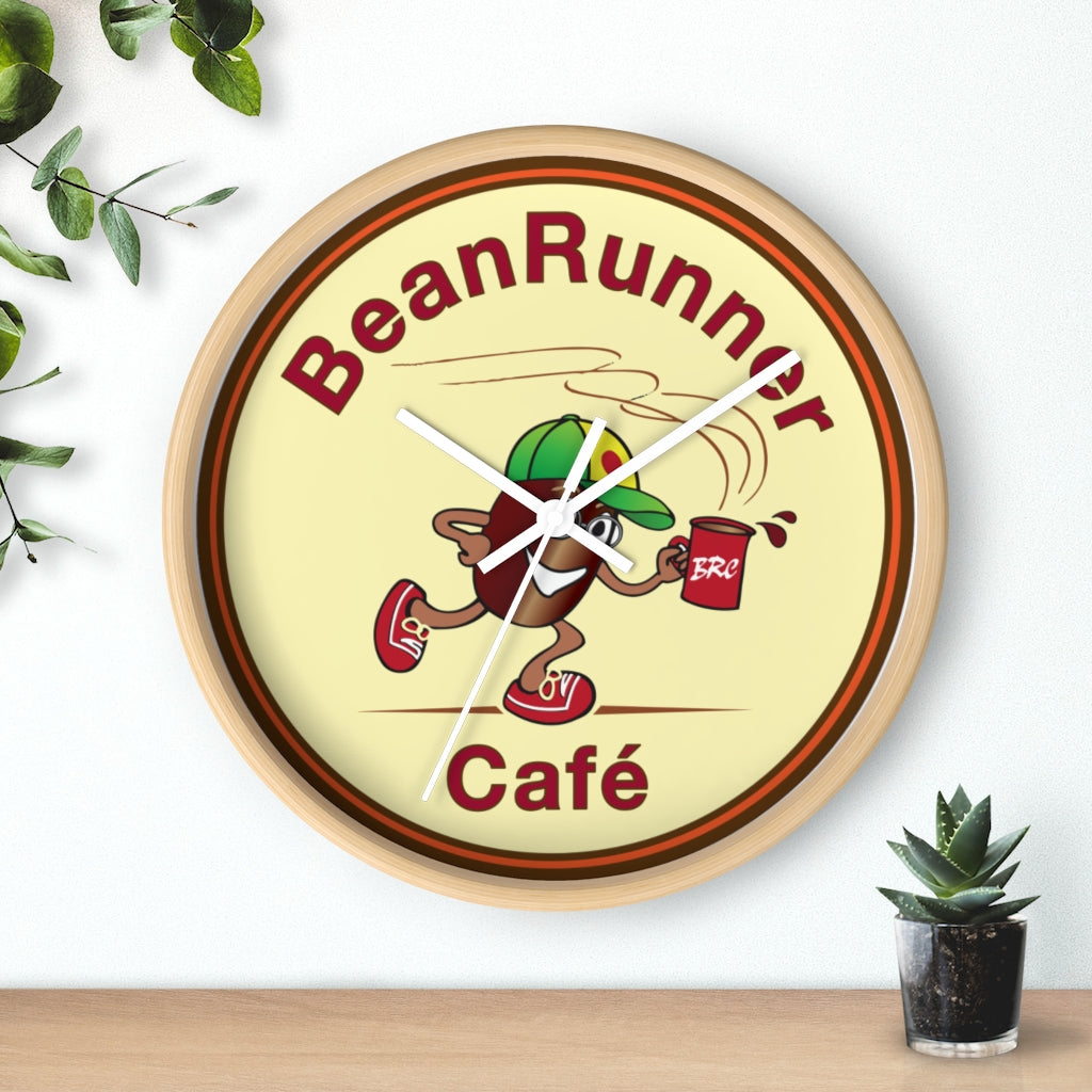 BeanRunner Logo Wall clock