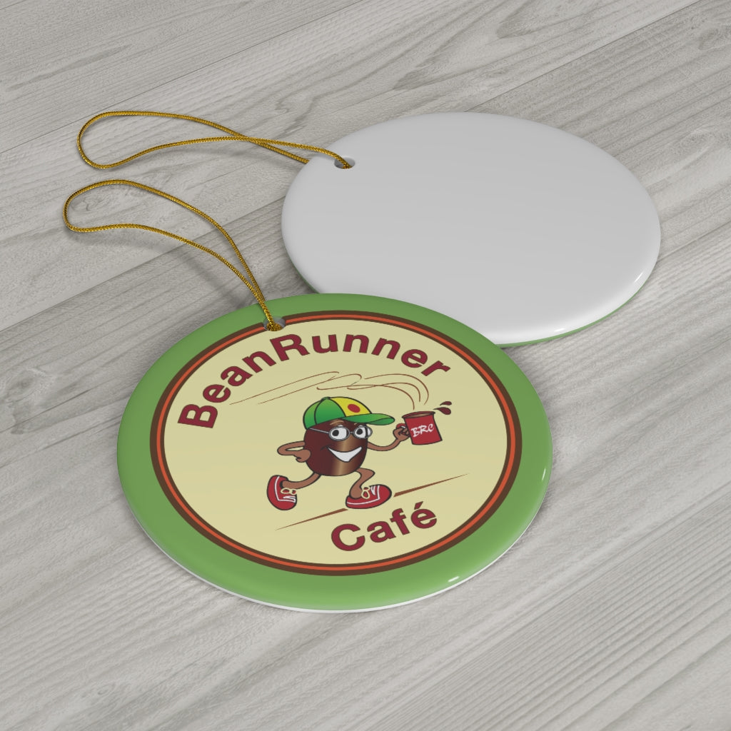 BeanRunner Cafe Logo Ceramic Ornaments