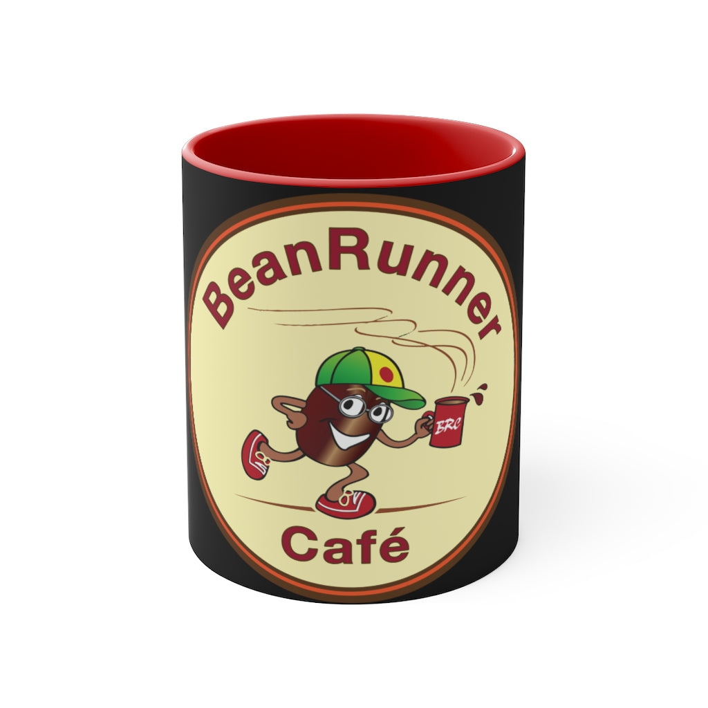 The BeanRunner Logo Accent Mug Black