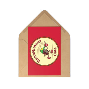 The BeanRunner Cafe Logo Postcards Canvas Red (7 pcs)
