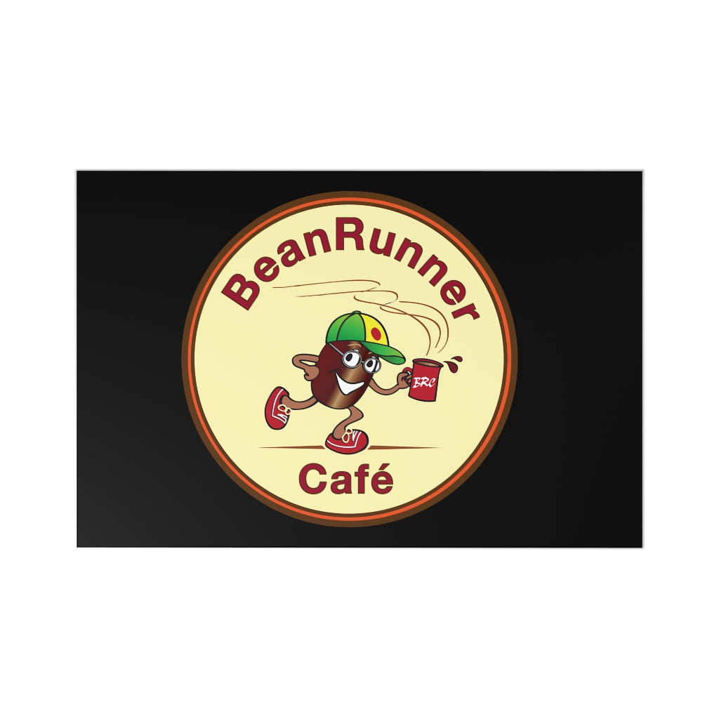 The BeanRunner Cafe Logo Postcards Black (7 pcs)