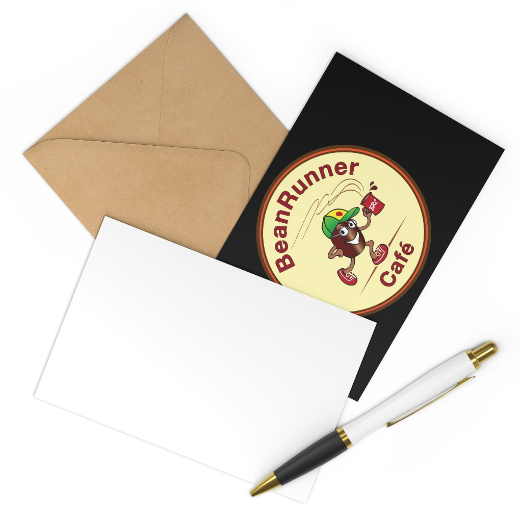 The BeanRunner Cafe Logo Postcards Black (7 pcs)