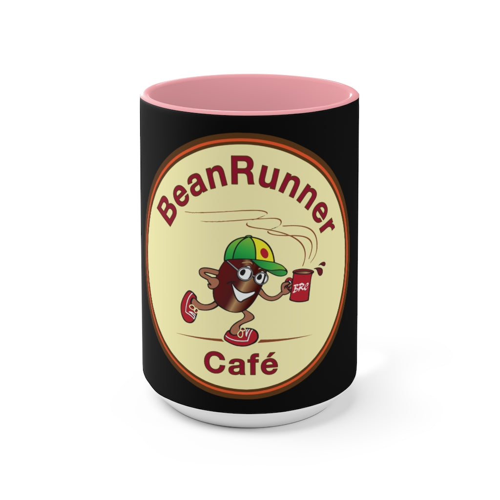 The BeanRunner Logo Accent Mug Black