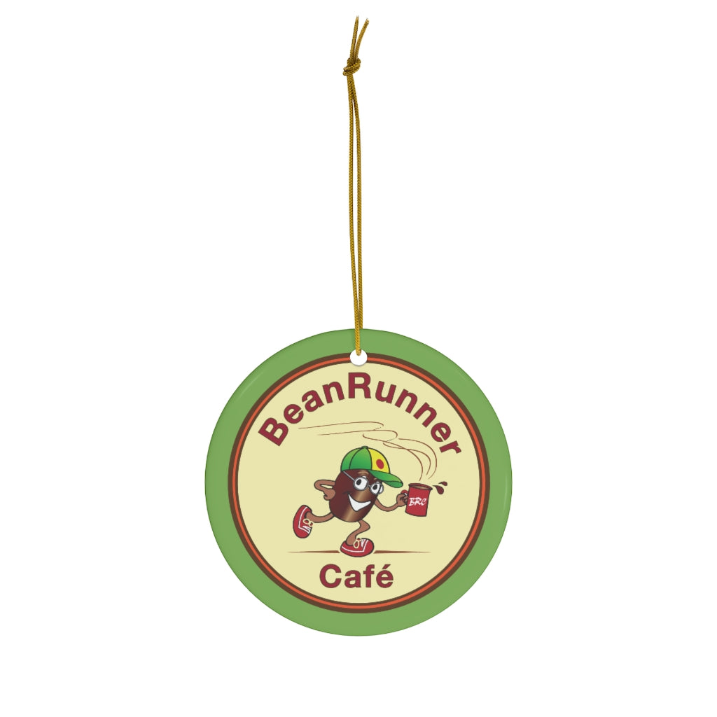 BeanRunner Cafe Logo Ceramic Ornaments