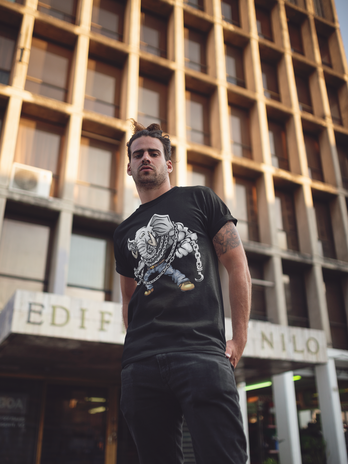 Elephant w/ Chains Softstyle T-Shirt