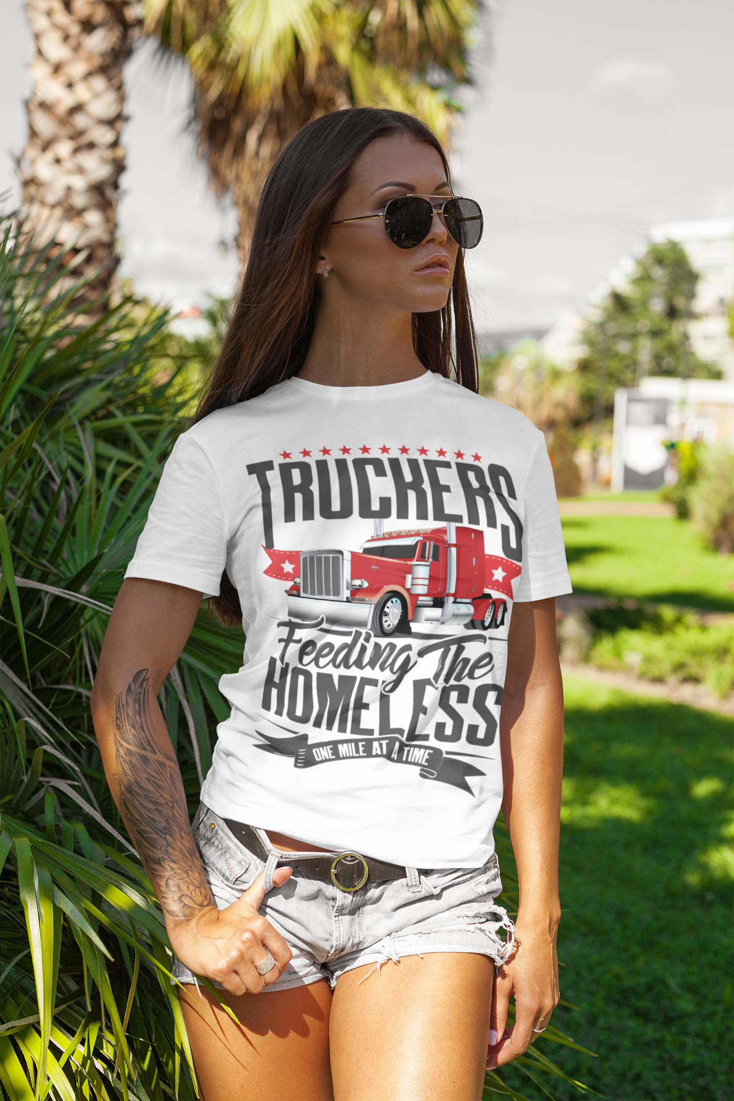 Original Truckers Feeding The Homeless Logo Softstyle T-Shirt